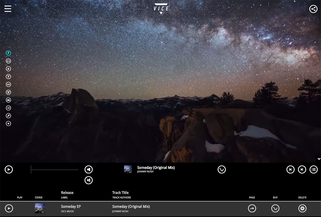 Vice WordPress themes video background