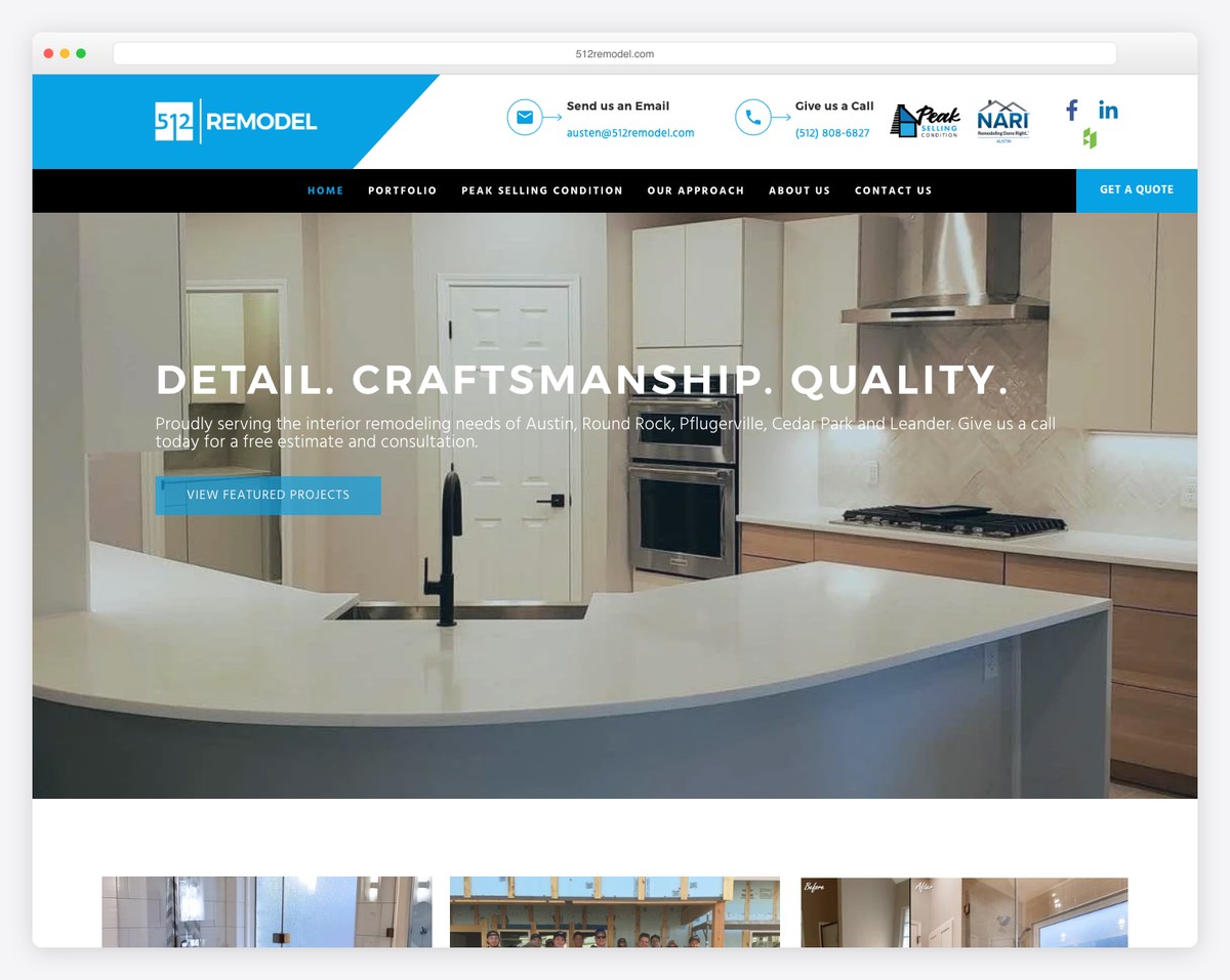 512 remodel website example