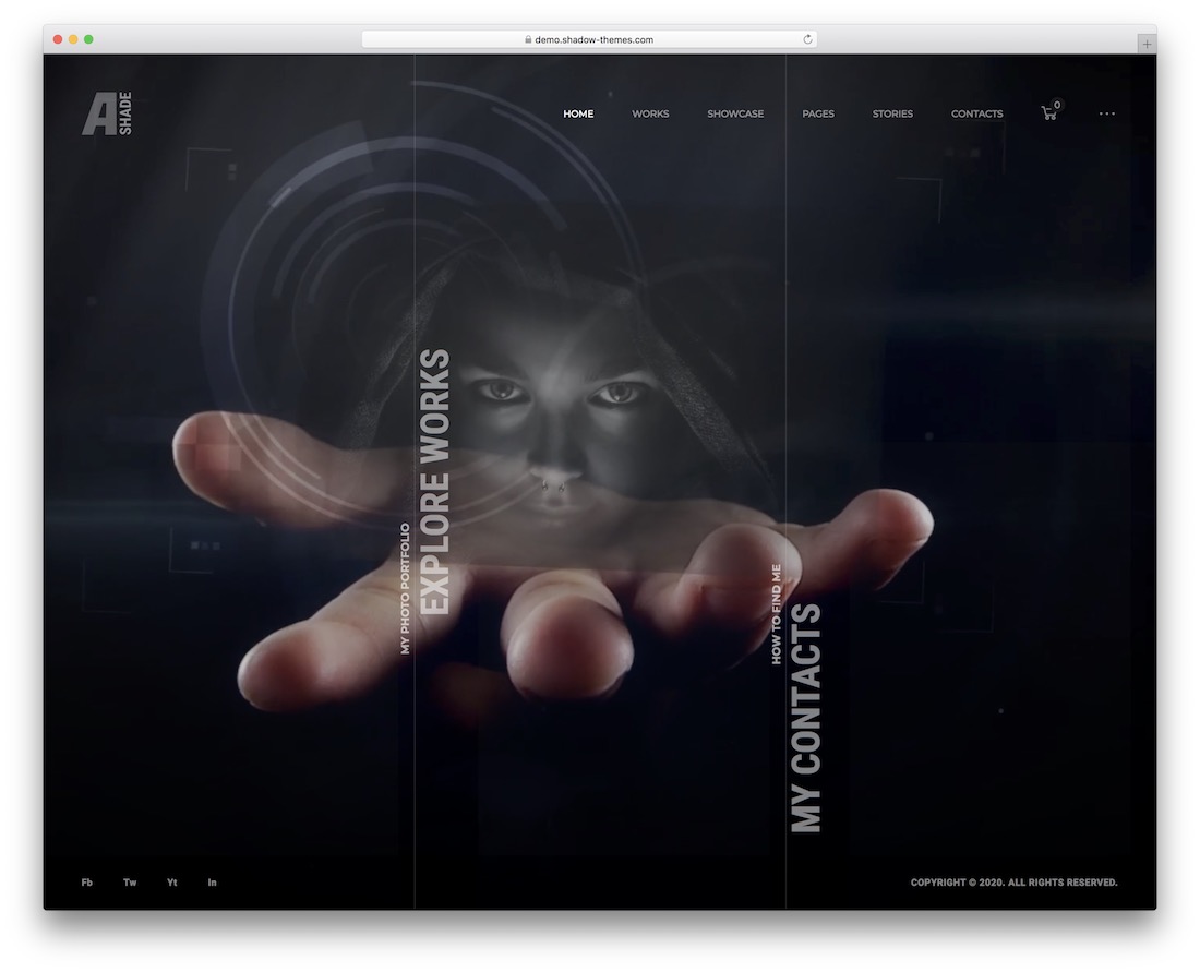 ashade video background wordpress theme