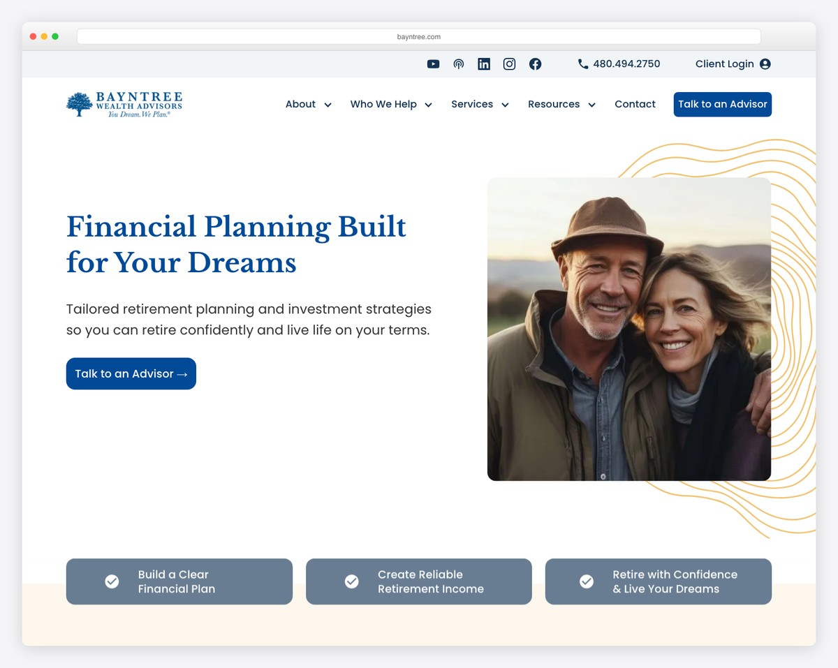 bayntree wealth advisors website example