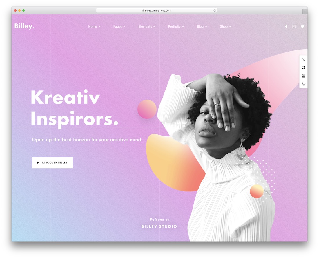 billey beautiful wordpress theme