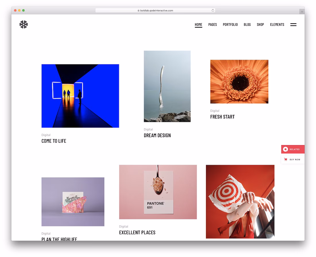 boldlab minimalist wordpress theme