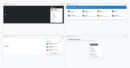 Grid of four free Bootstrap dropdown menu examples — user profile menu, mega menu with rich items, notification bell with badge, and filter dropdown with checkboxes
