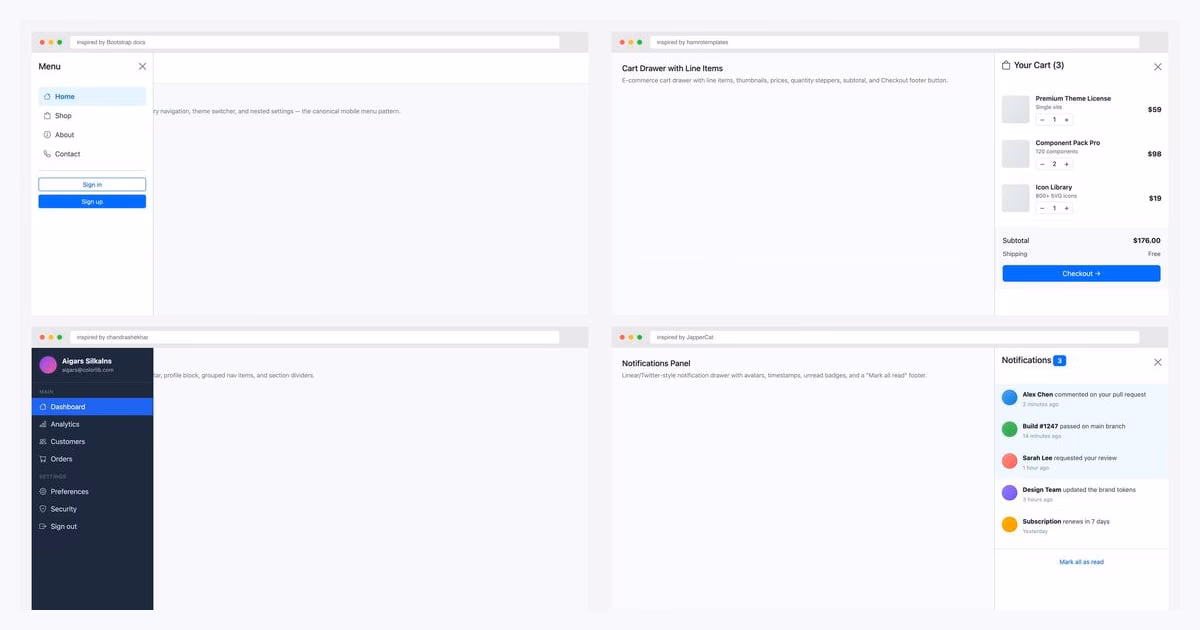 25 Free Bootstrap Offcanvas Examples (2026)