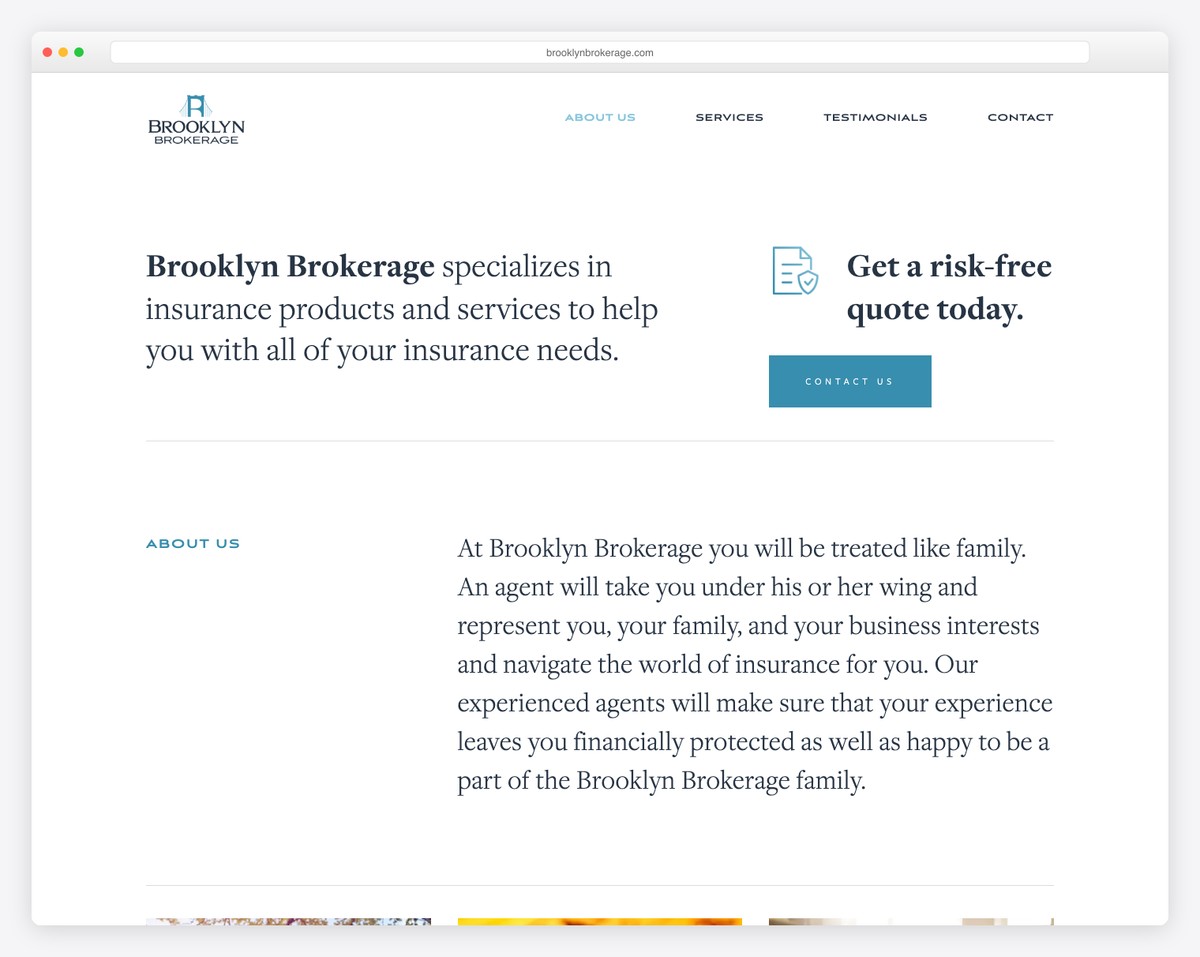 brooklyn brokerage website example