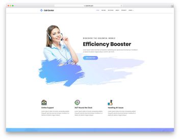 CallCenter template preview