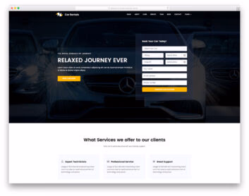 Car Rental free template