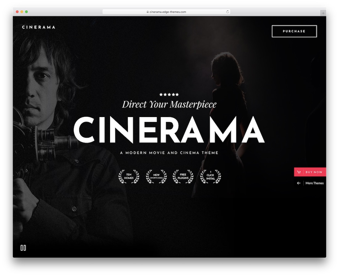 cinerama wpml compatible wordpress theme