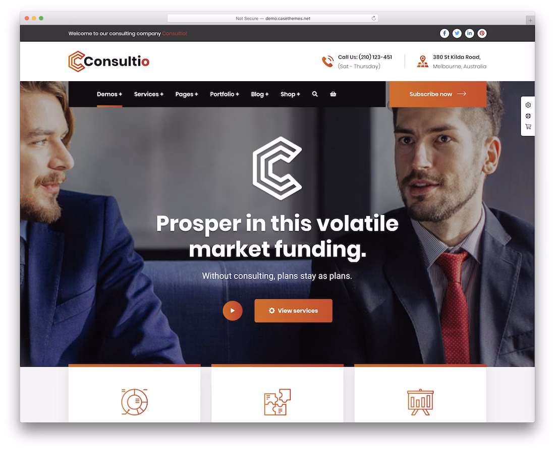 consultio consulting wordpress theme