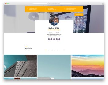 CV Porfolio free template