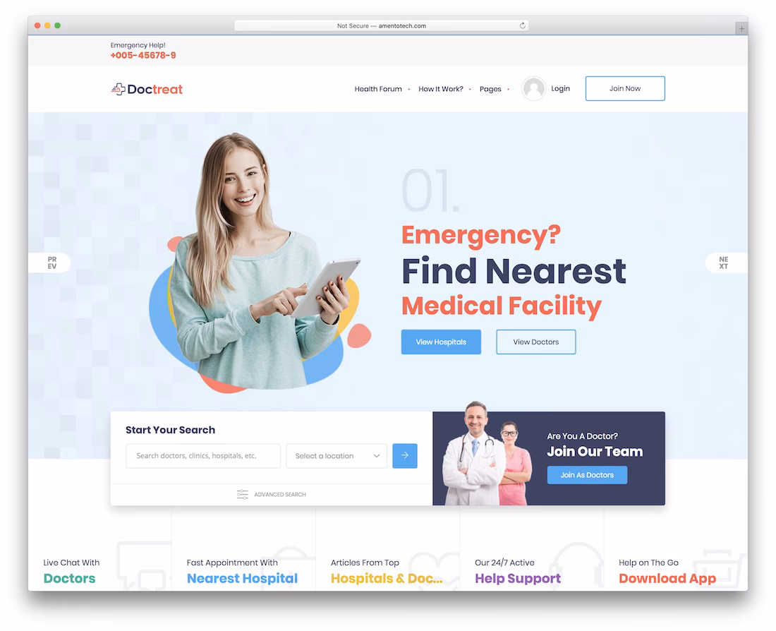 doctreat - doctor listing wordpress theme