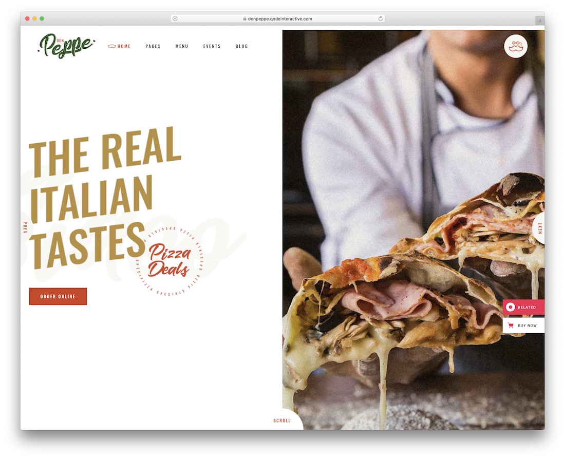 don peppe restaurant website template