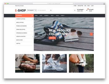 E-Shop template preview