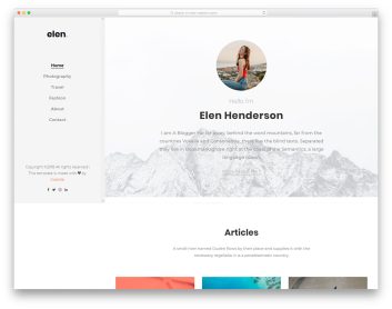 elen free template