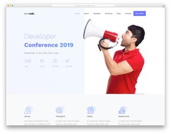 eventalk free template