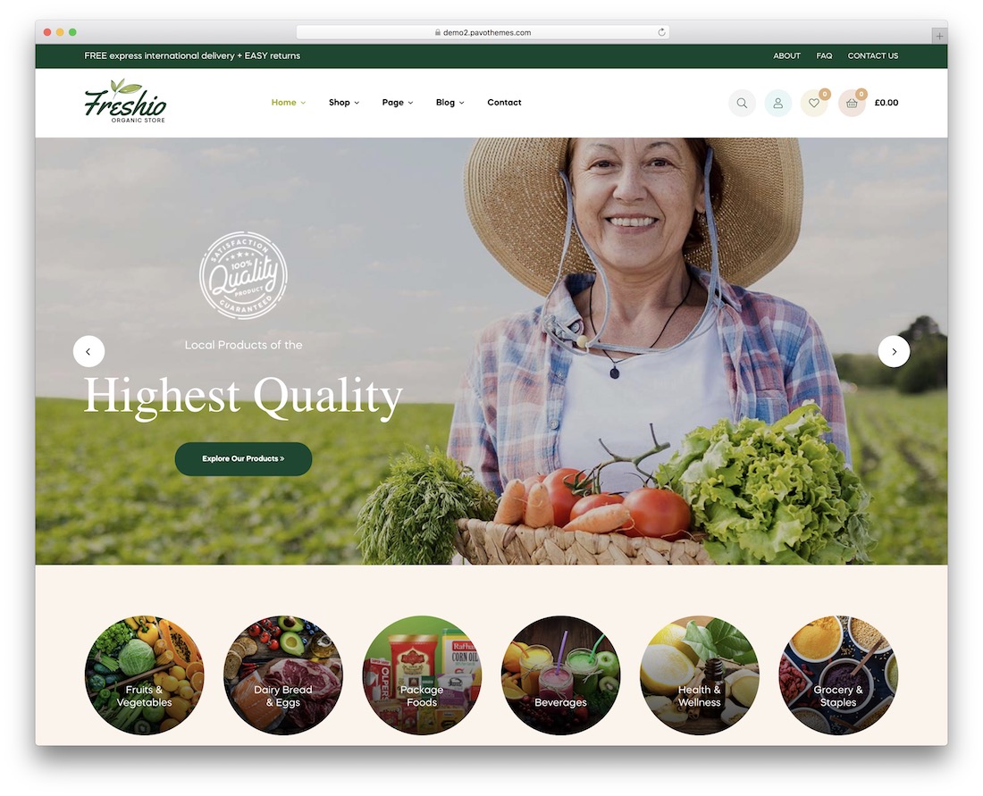 freshio food wordpress theme