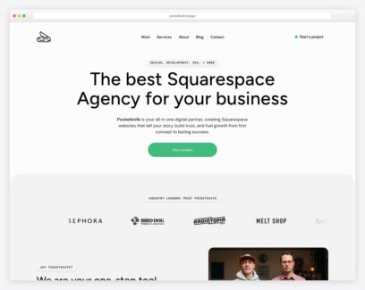 Graphic design studio website examples
