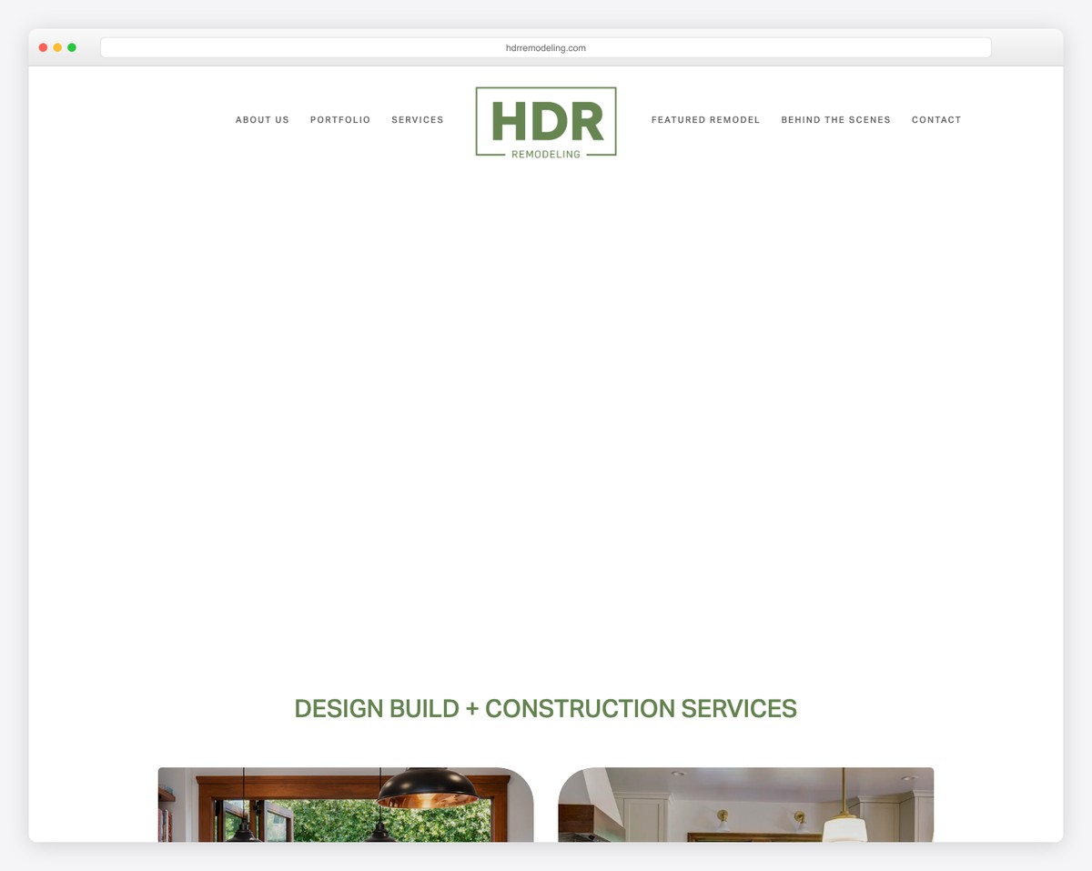 hdr remodeling website example