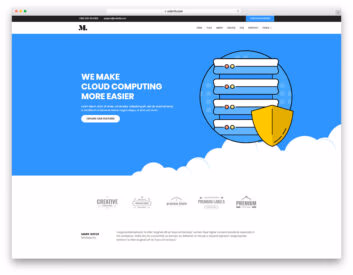 Hosting free hosting website template