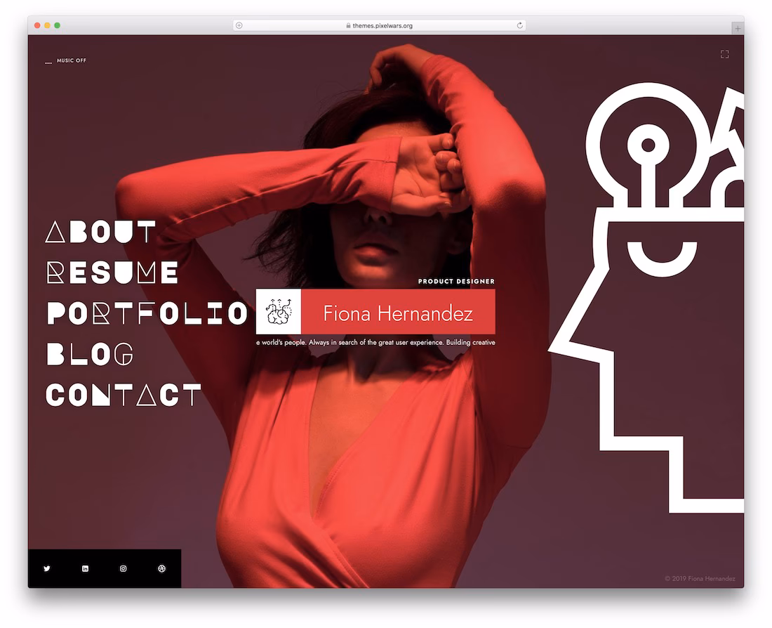 ikonik vcard wordpress theme