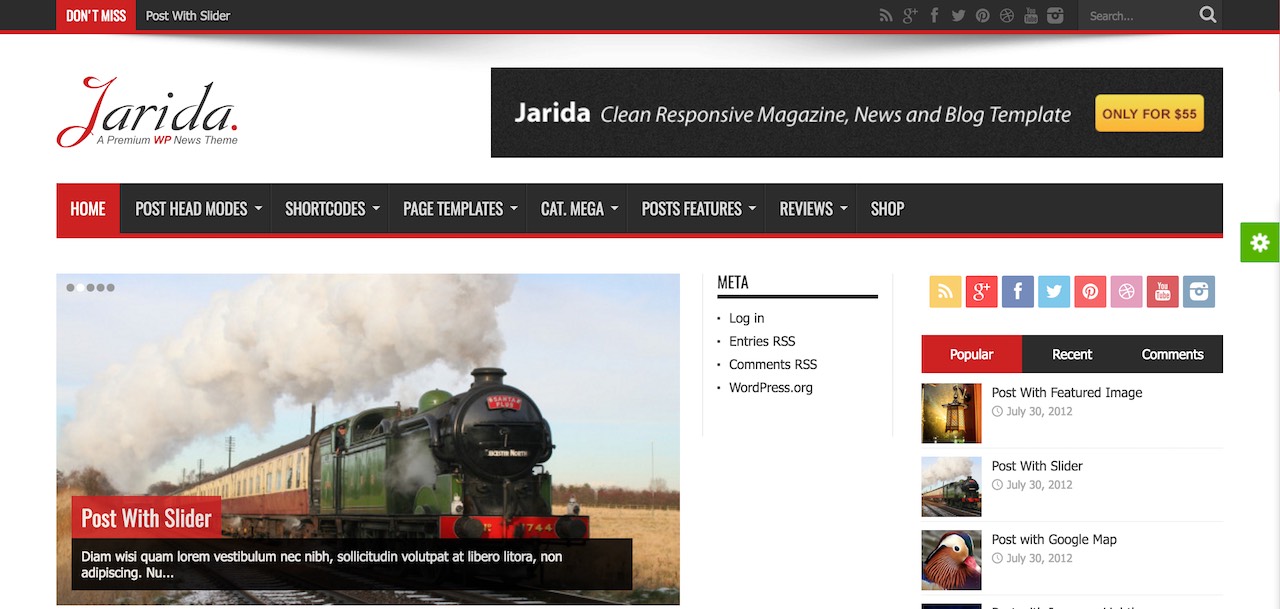 Jarida - news theme with RTL support