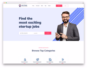 JobFinderPortal Free Template