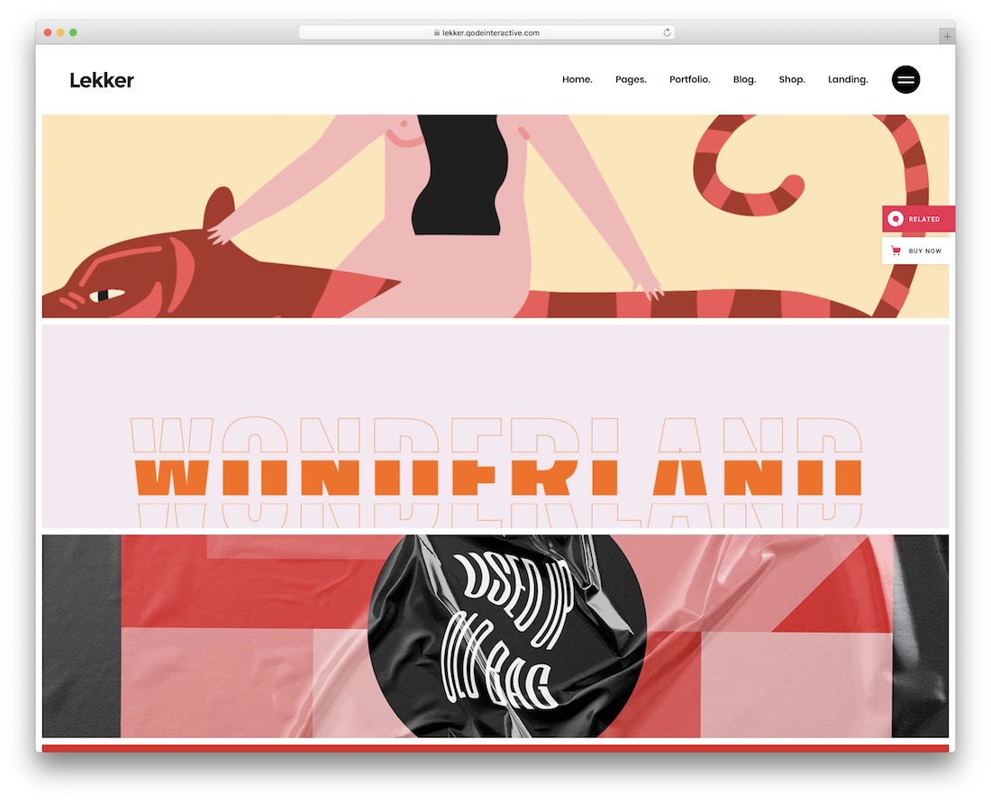 lekker beautiful wordpress theme