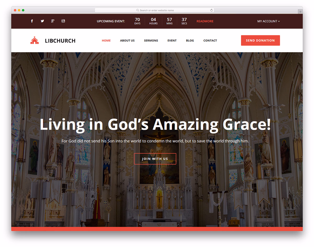 Libchurch Free Template