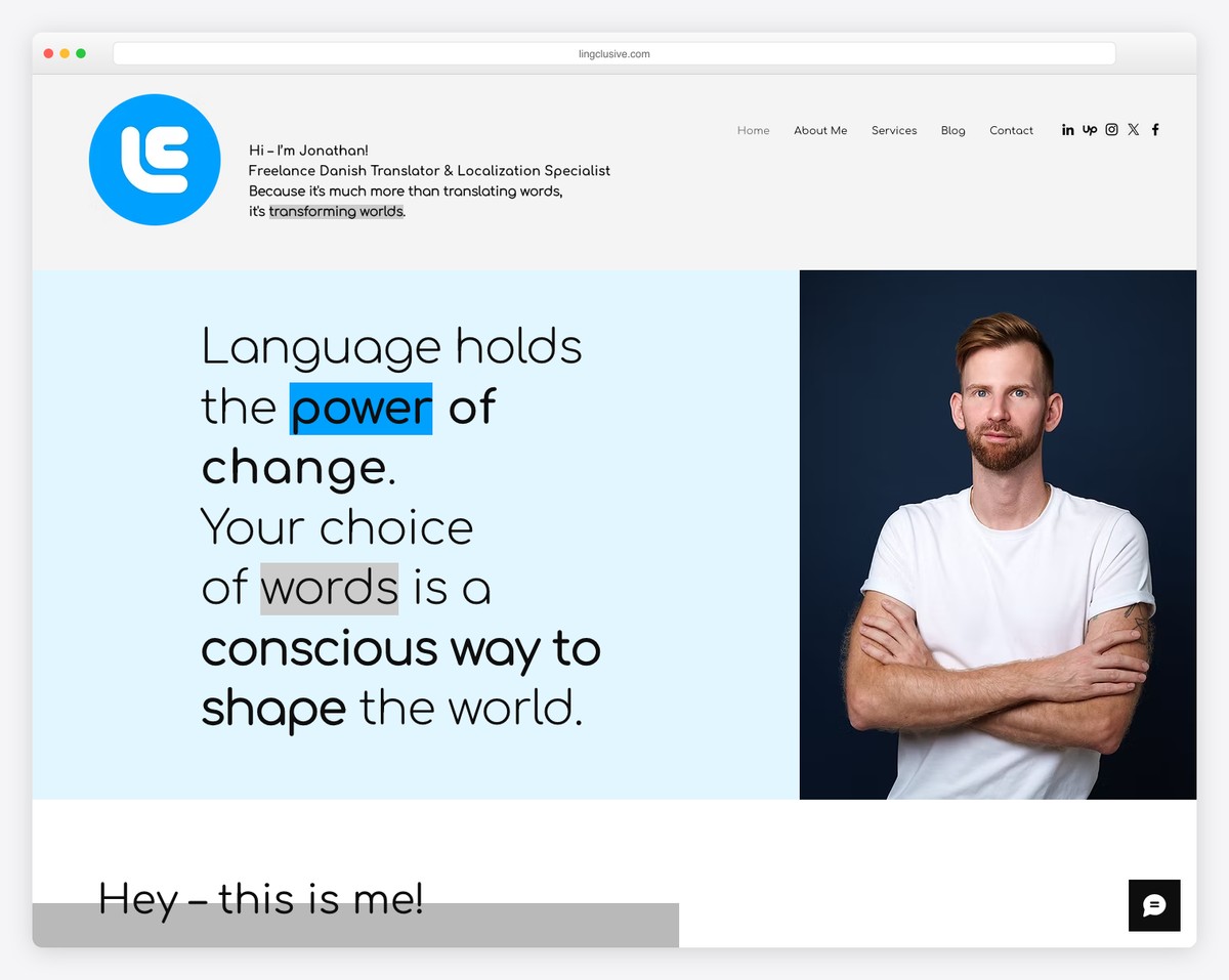 lingclusive website example