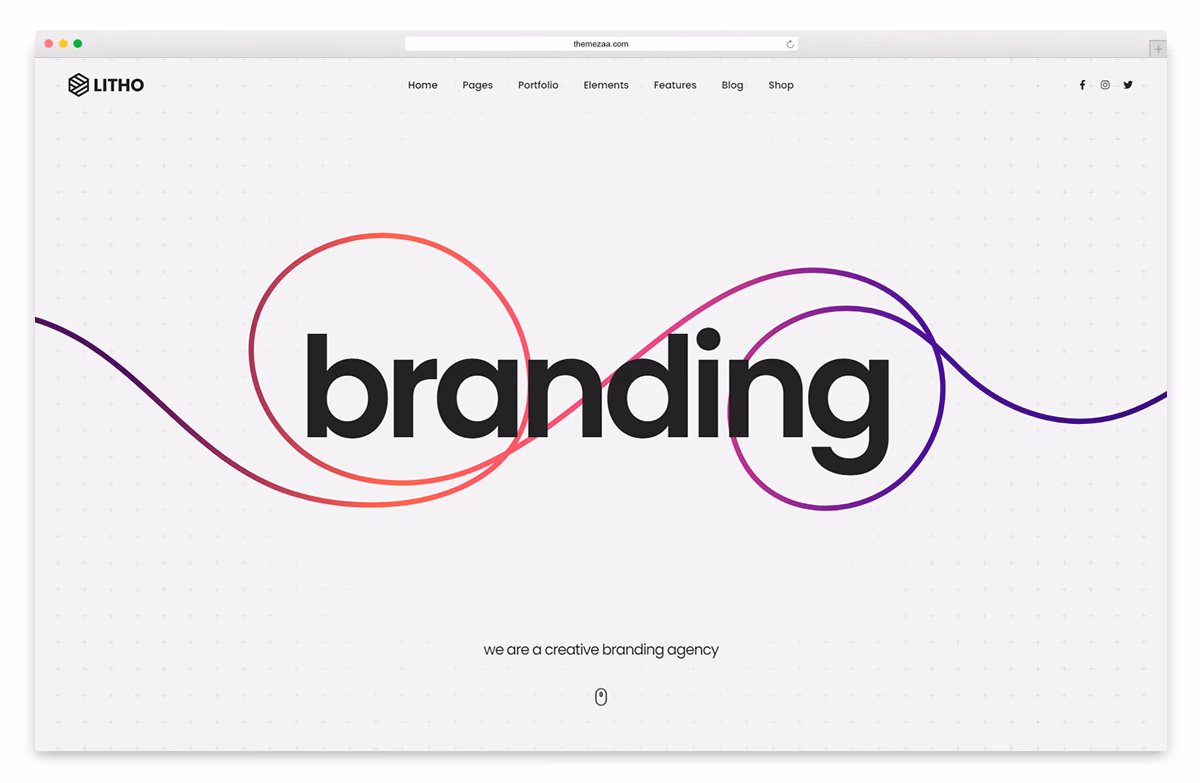 litho minimalist wordpress theme