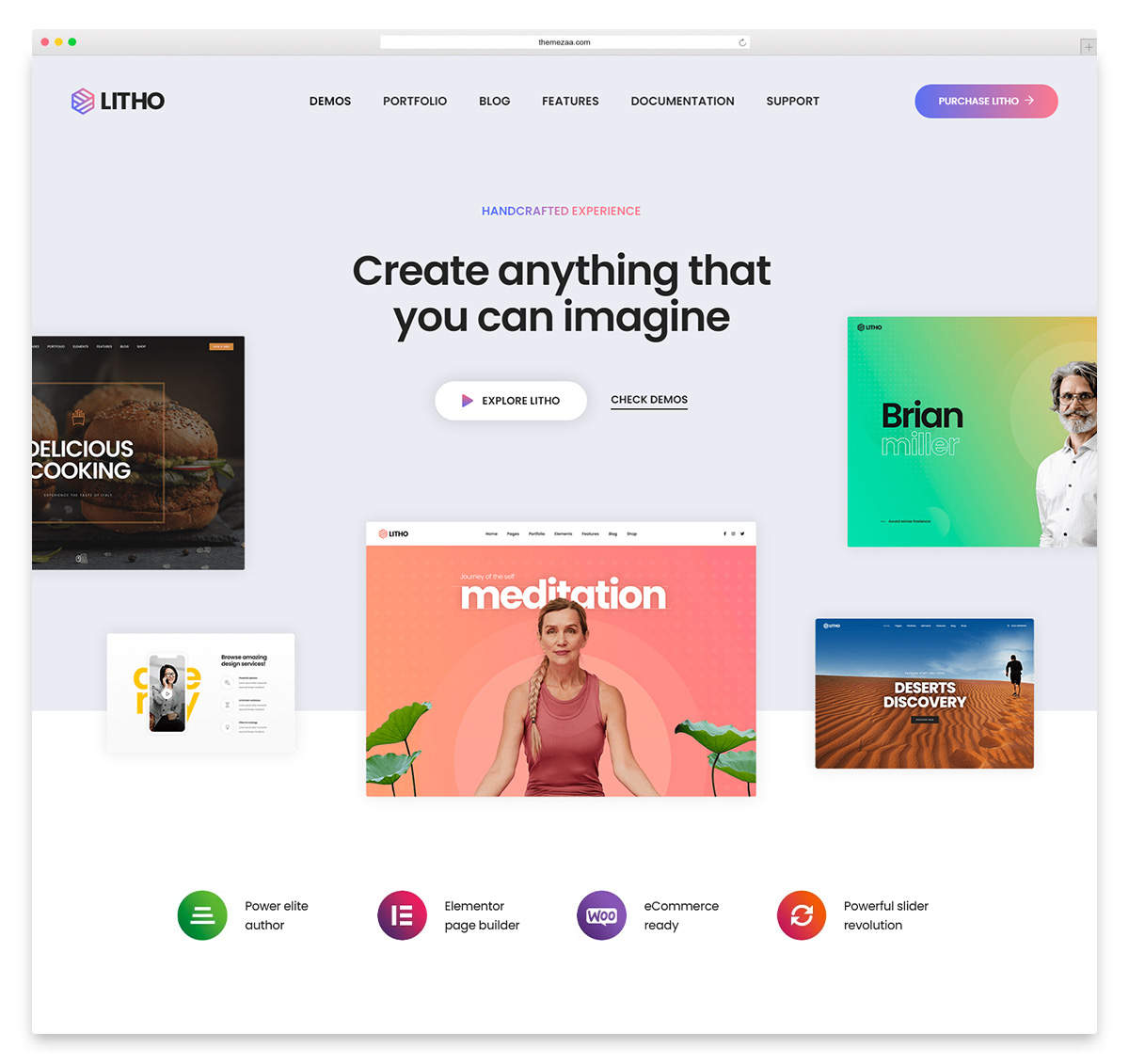 litho unique wordpress theme