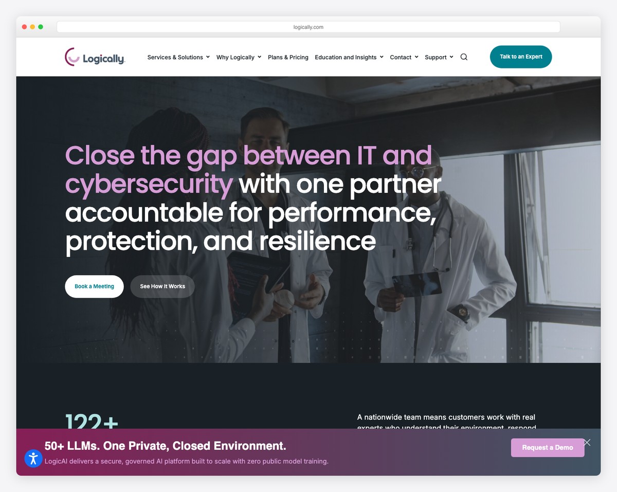 logically website example