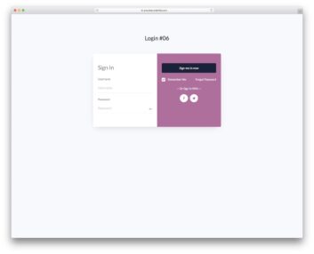 login form v16