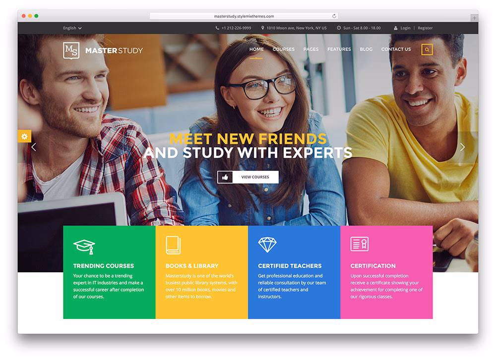 masterstudy - beautiful education wordpress theme