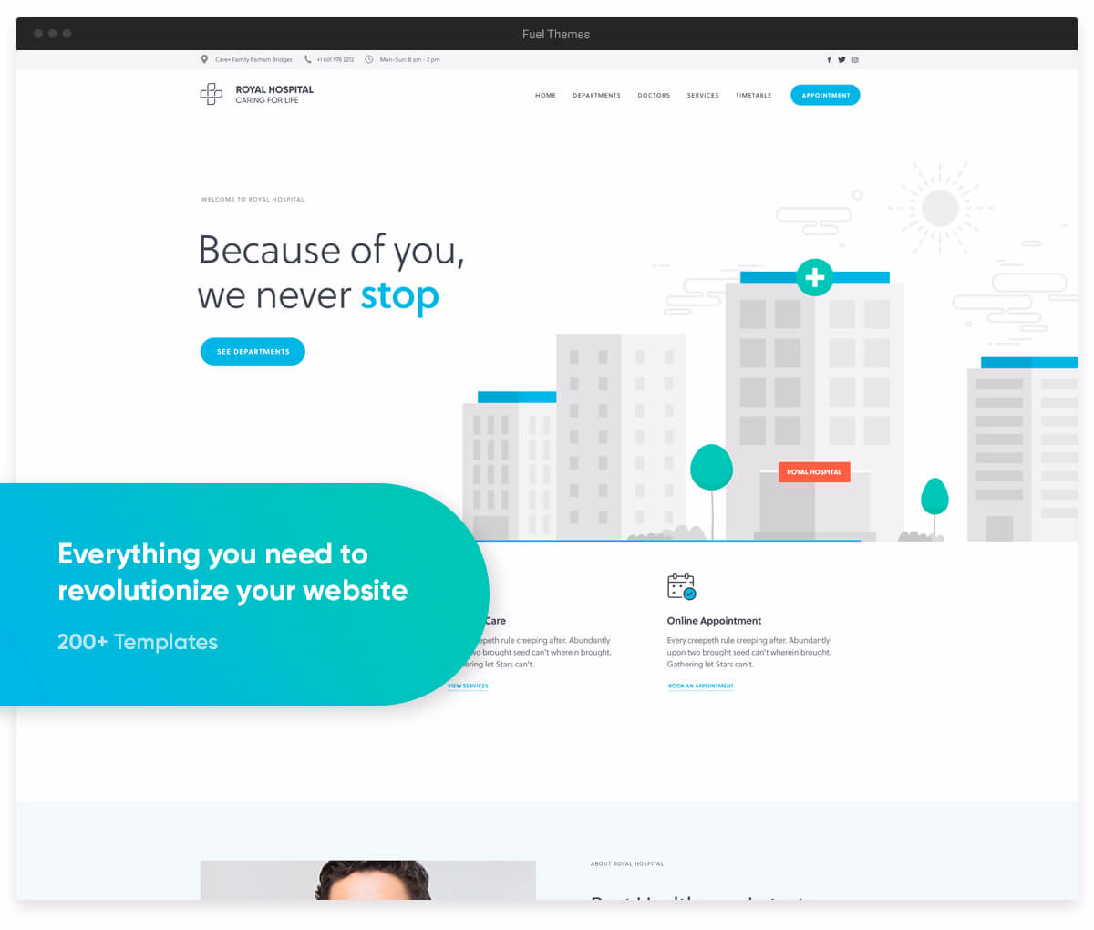 revolution medical multipurpose wordpress theme