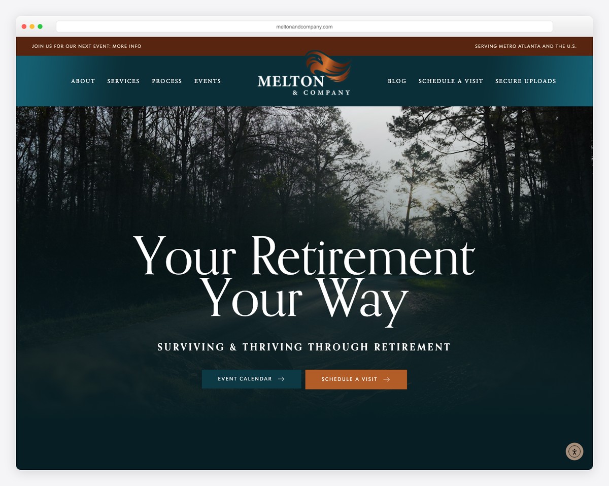 melton & company website example