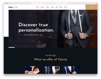 MenzTailor template preview