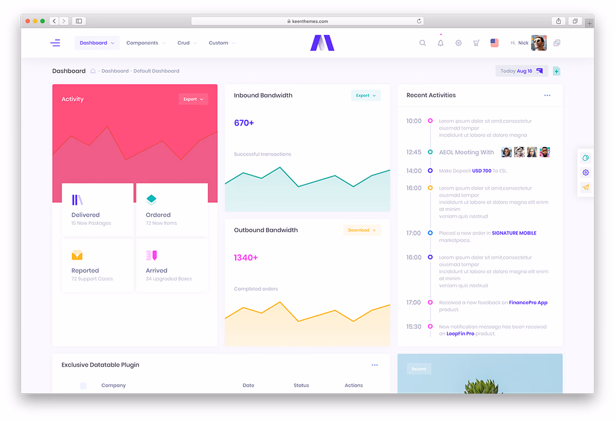 Metronic - premium Bootstrap admin dashboard with extensive layout variations