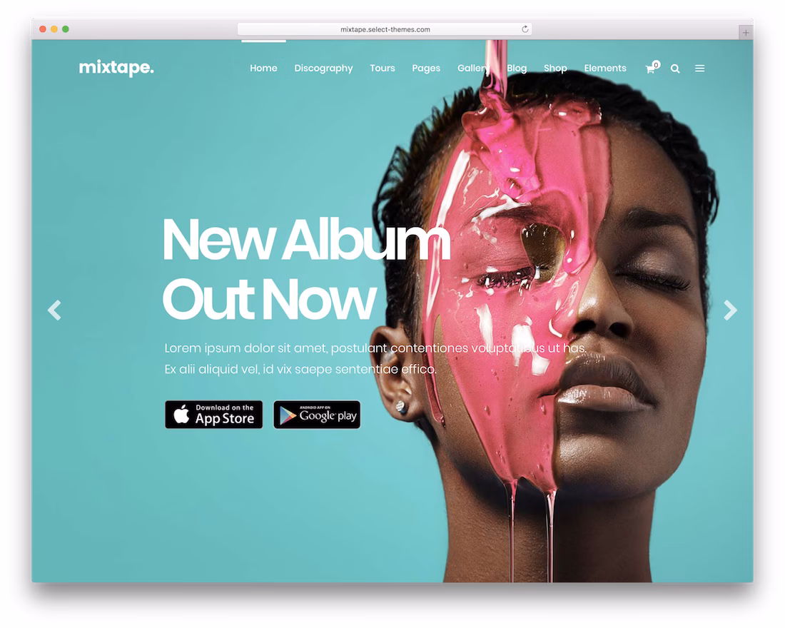mixtape music wordpress theme