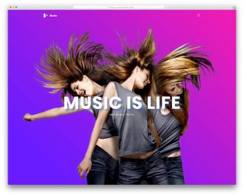Music template preview