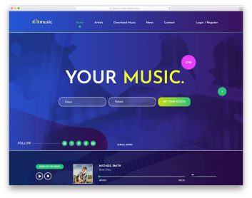 music free template