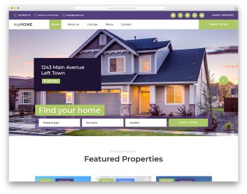 myhome free template