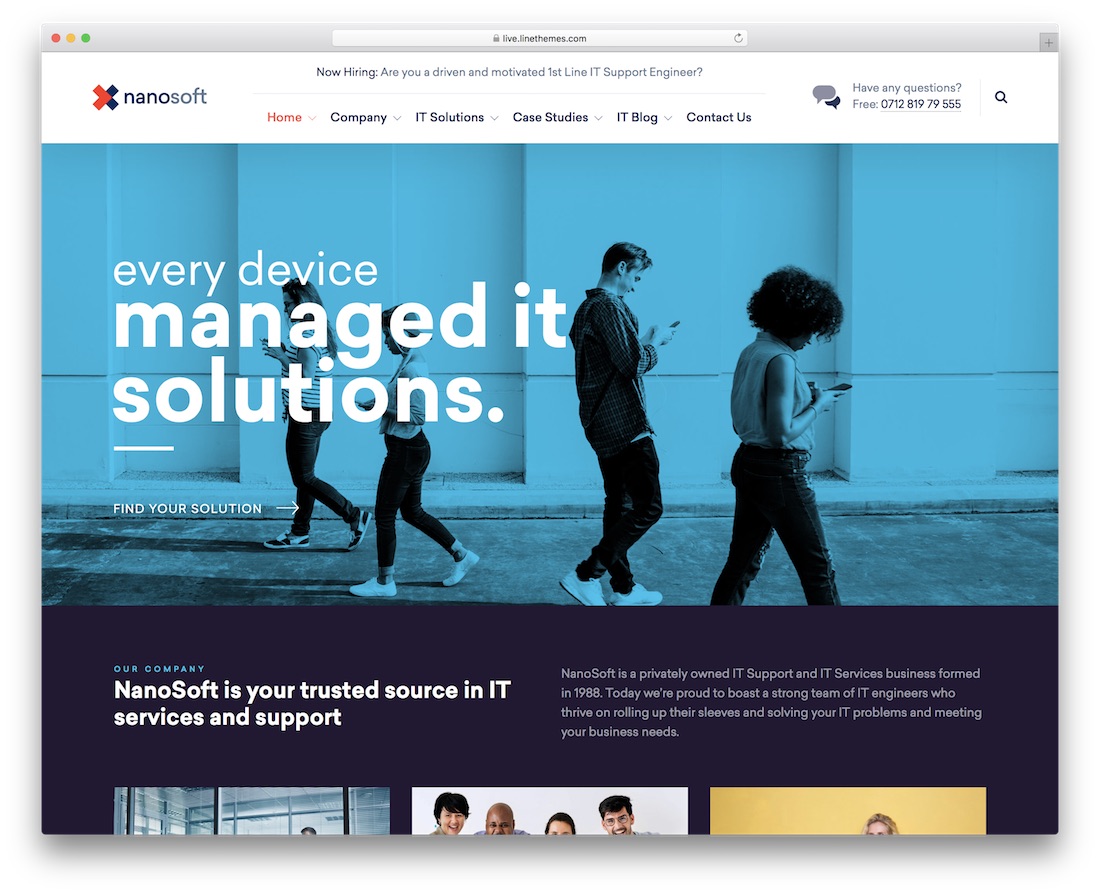 nanosoft wpml compatible wordpress theme