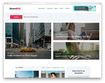 newsbox free template