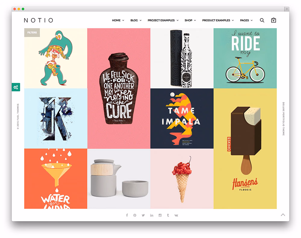 notio clean minimal portfolio theme