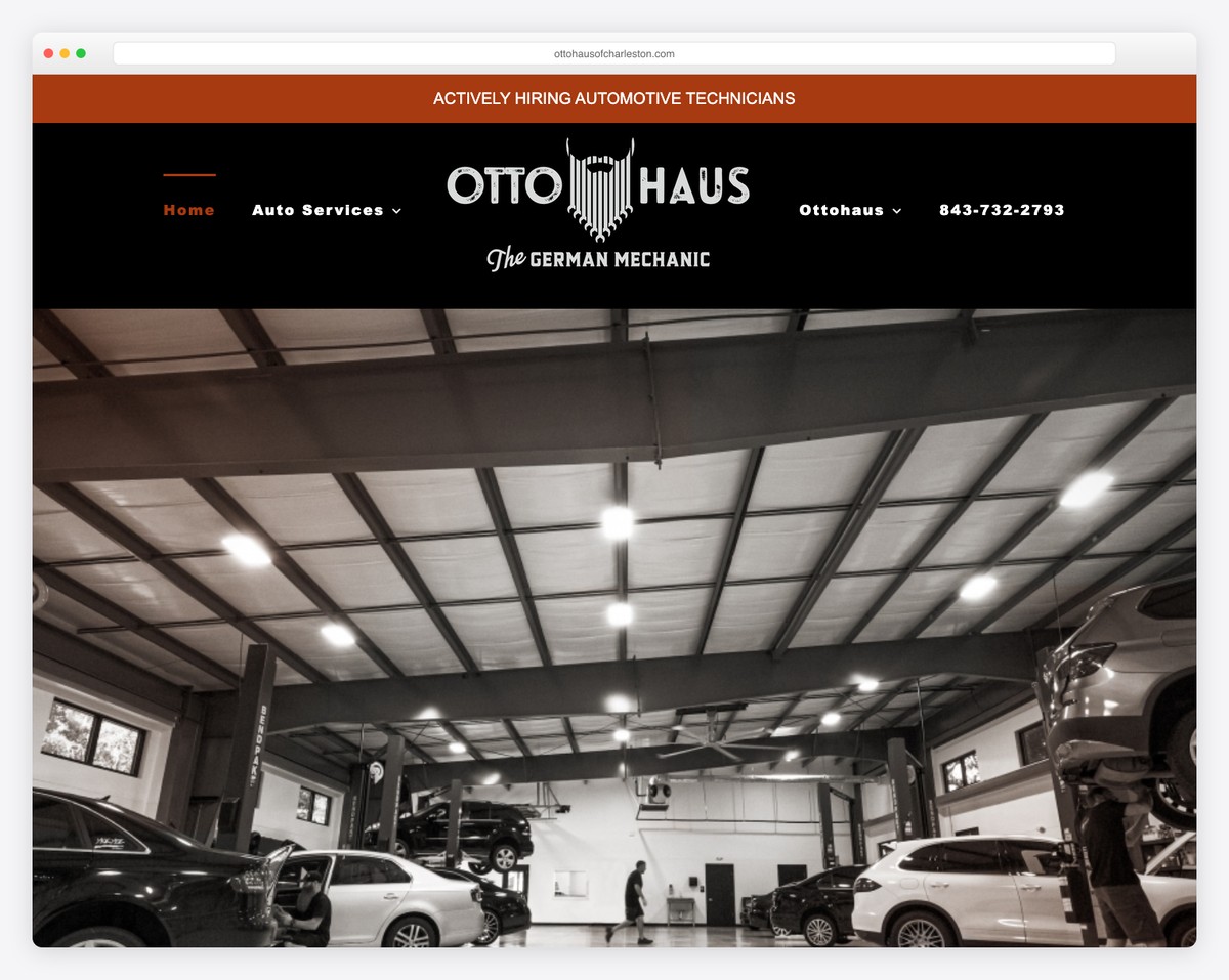ottohaus of charleston website example