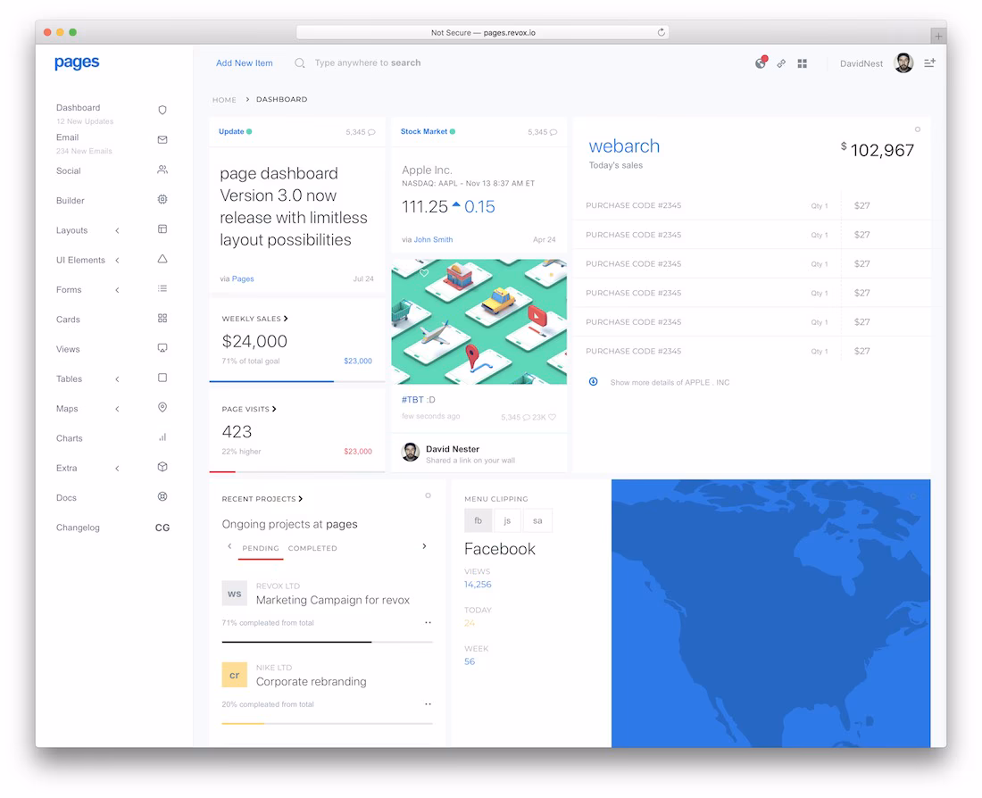 pages angularjs website template