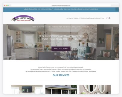 Painting company website examples