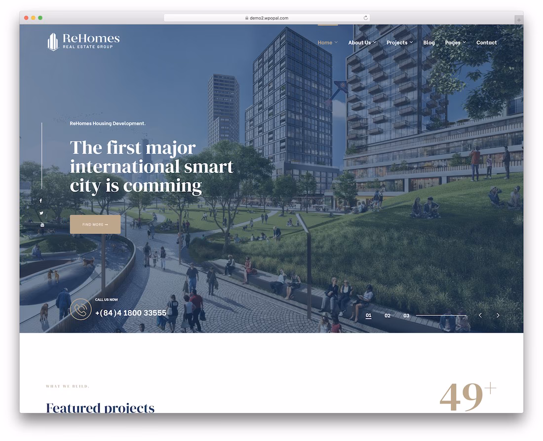 rehomes real estate wordpress theme