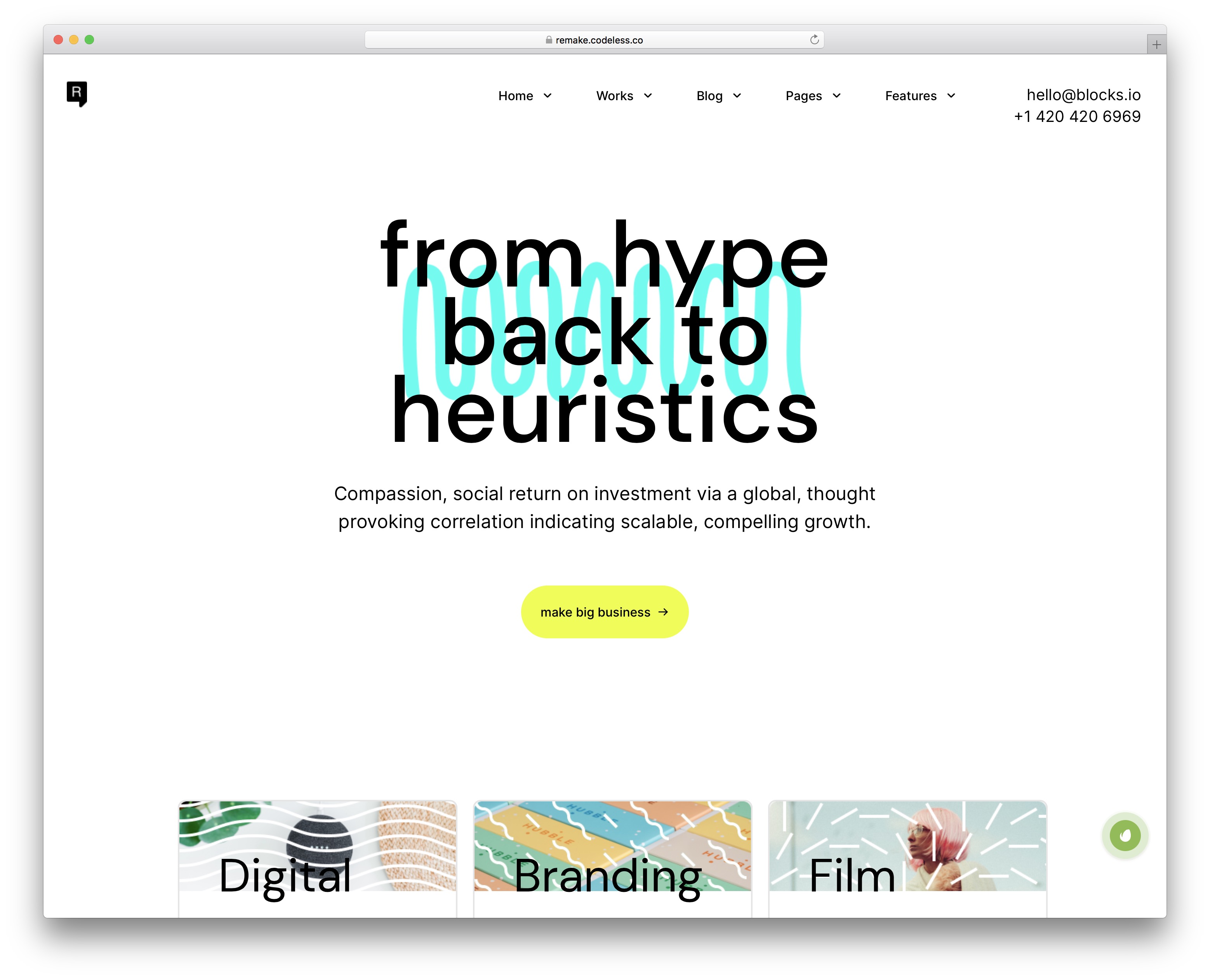 remake minimalist wordpress theme